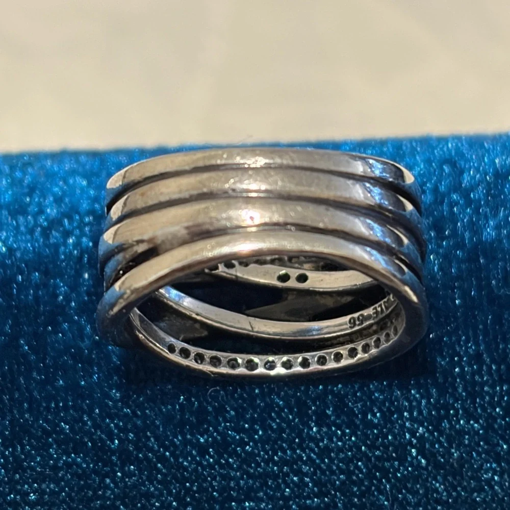 Pandora Entwined Ring SZ 7-1/2 - Picture 6 of 13